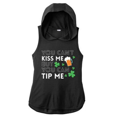 Bartender Waiter Funny St Patrick's Day Waitress Server Gift Ladies PosiCharge Tri-Blend Wicking Draft Hoodie Tank