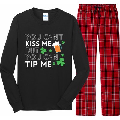 Bartender Waiter Funny St Patrick's Day Waitress Server Gift Long Sleeve Pajama Set