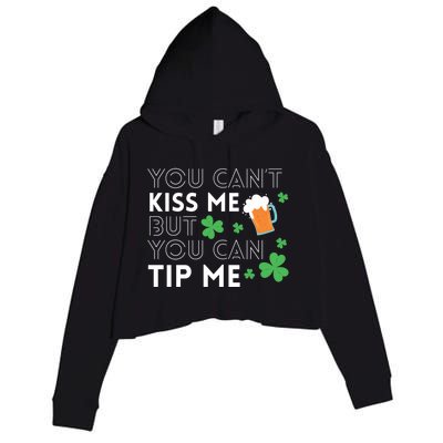 Bartender Waiter Funny St Patrick's Day Waitress Server Gift Crop Fleece Hoodie