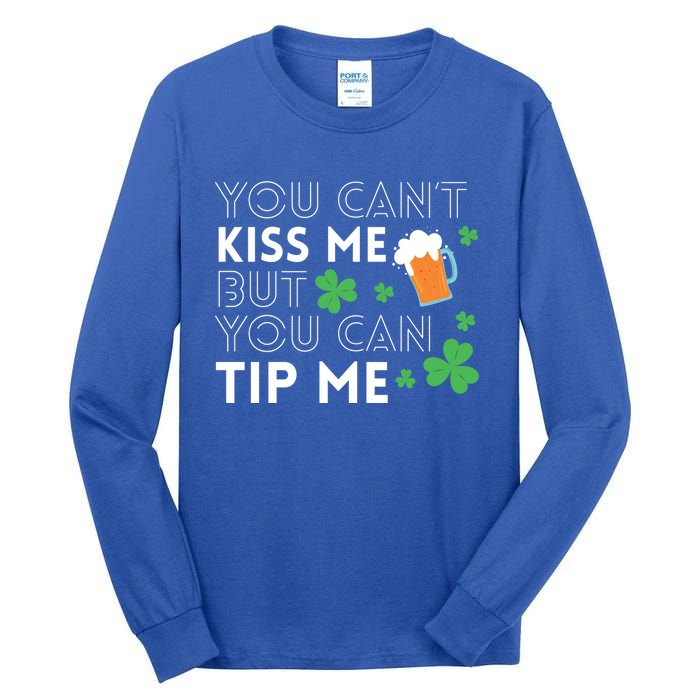 Bartender Waiter Funny St Patrick's Day Waitress Server Gift Tall Long Sleeve T-Shirt