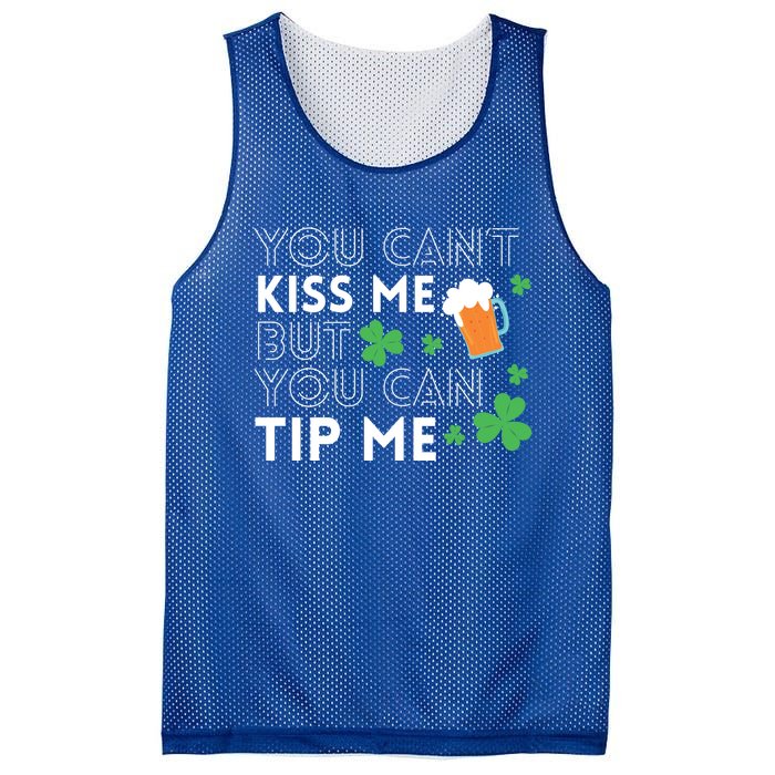 Bartender Waiter Funny St Patrick's Day Waitress Server Gift Mesh Reversible Basketball Jersey Tank