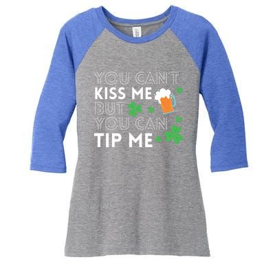 Bartender Waiter Funny St Patrick's Day Waitress Server Gift Women's Tri-Blend 3/4-Sleeve Raglan Shirt