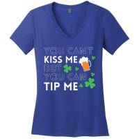 Bartender Waiter Funny St Patrick's Day Waitress Server Gift Women's V-Neck T-Shirt