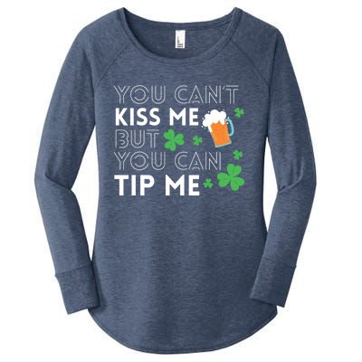 Bartender Waiter Funny St Patrick's Day Waitress Server Gift Women's Perfect Tri Tunic Long Sleeve Shirt