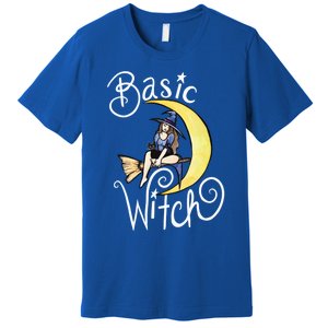 Basic Witch Funny Moon Witch Gift Premium T-Shirt