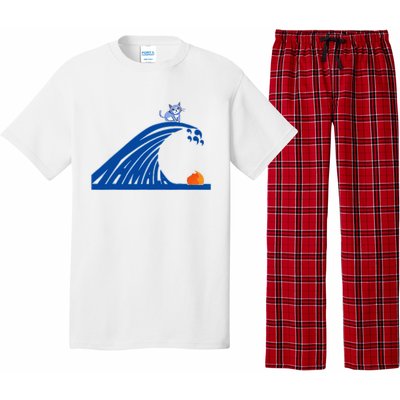 Blue Wave For Kamala Harris Trump Funny Sarcastic Pajama Set