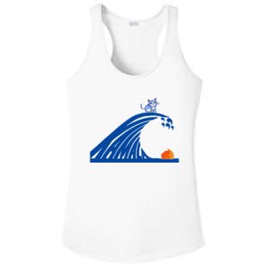 Blue Wave For Kamala Harris Trump Funny Sarcastic Ladies PosiCharge Competitor Racerback Tank