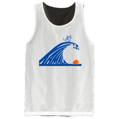 Blue Wave For Kamala Harris Trump Funny Sarcastic Mesh Reversible Basketball Jersey Tank