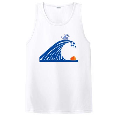 Blue Wave For Kamala Harris Trump Funny Sarcastic PosiCharge Competitor Tank