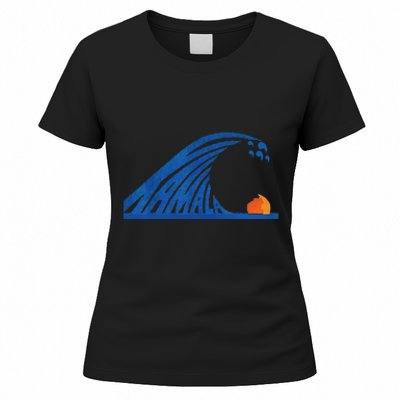 Blue Wave For Kamala Harris Trump Funny Gift Women's T-Shirt