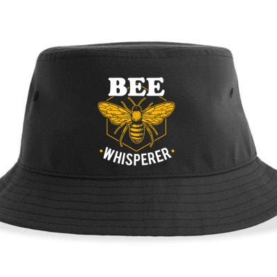 Bee Whisperer Funny Beekeeping & Beekeeper Sustainable Bucket Hat