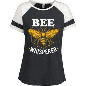 Bee Whisperer Funny Beekeeping & Beekeeper Enza Ladies Jersey Colorblock Tee