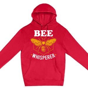 Bee Whisperer Funny Beekeeping & Beekeeper Premium Pullover Hoodie