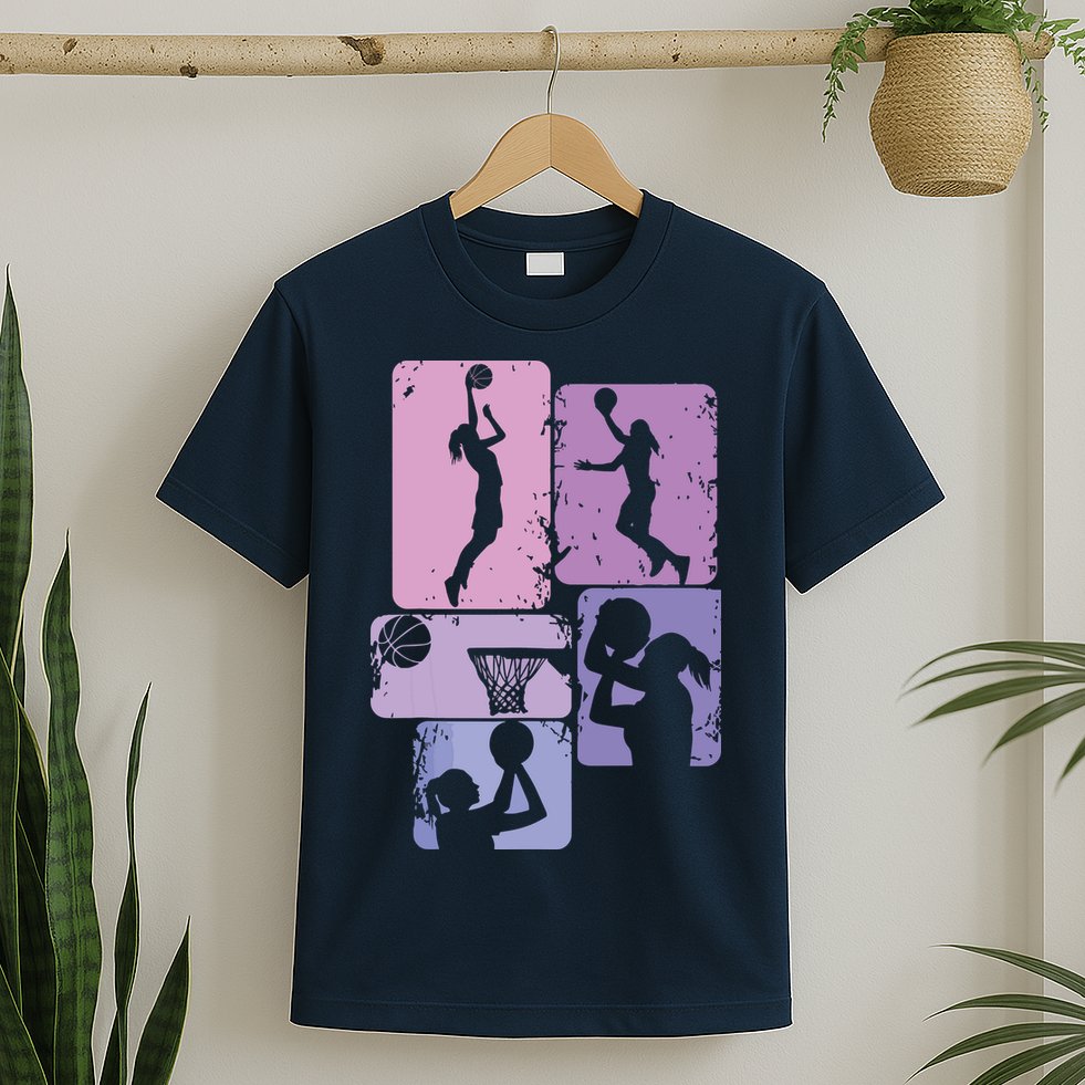 Basketball Women, Female Basketball Player T-Shirt