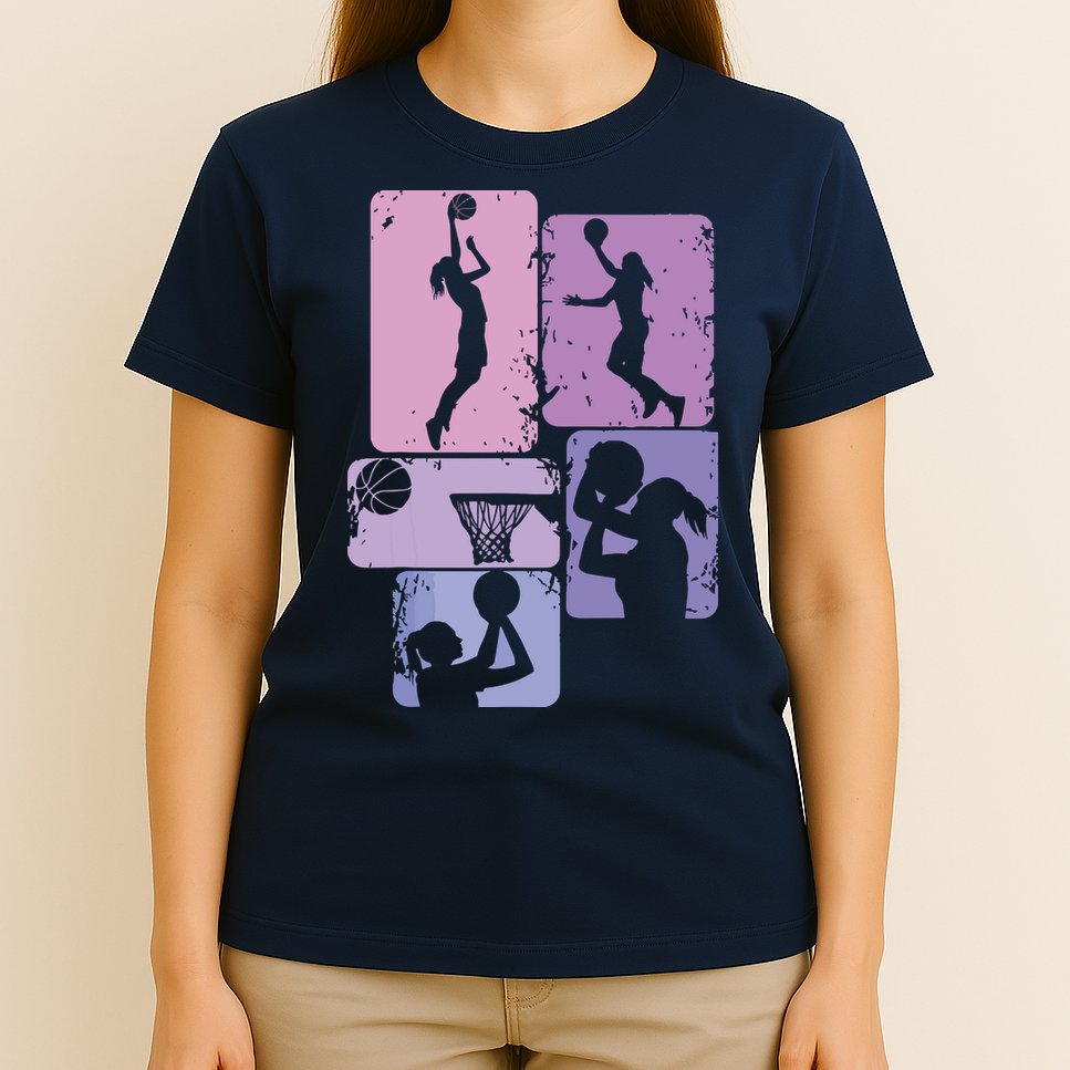 Basketball Women, Female Basketball Player T-Shirt