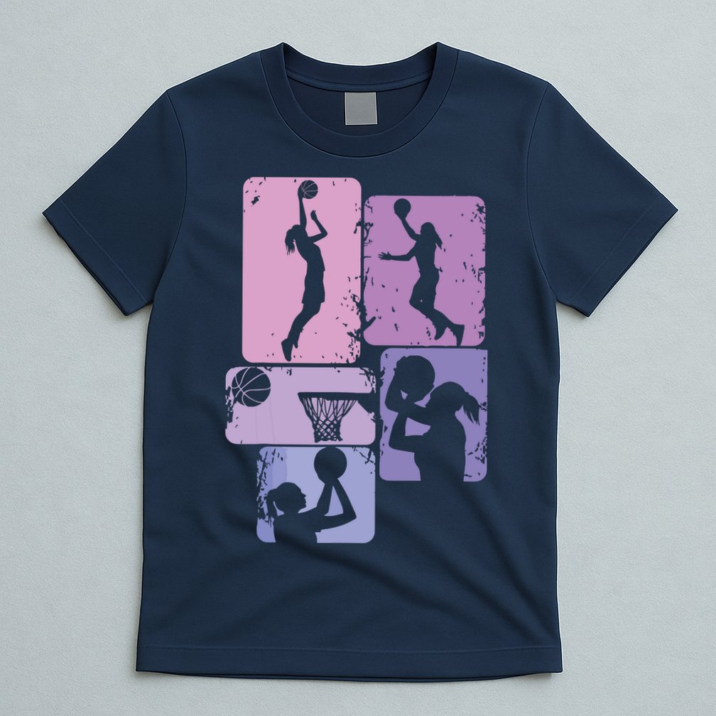 Basketball Women, Female Basketball Player T-Shirt