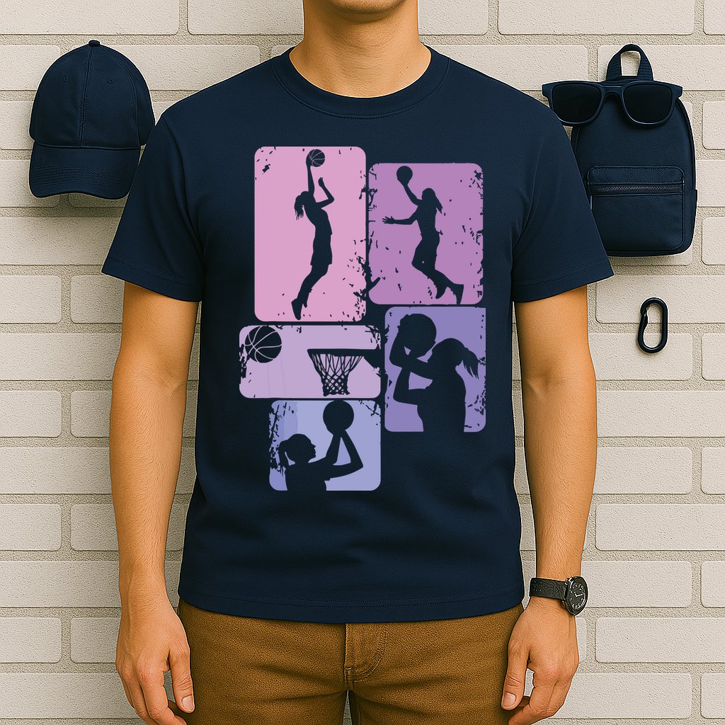 Basketball Women, Female Basketball Player T-Shirt