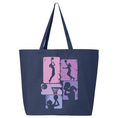 Basketball Women, Female Basketball Player 25L Jumbo Tote