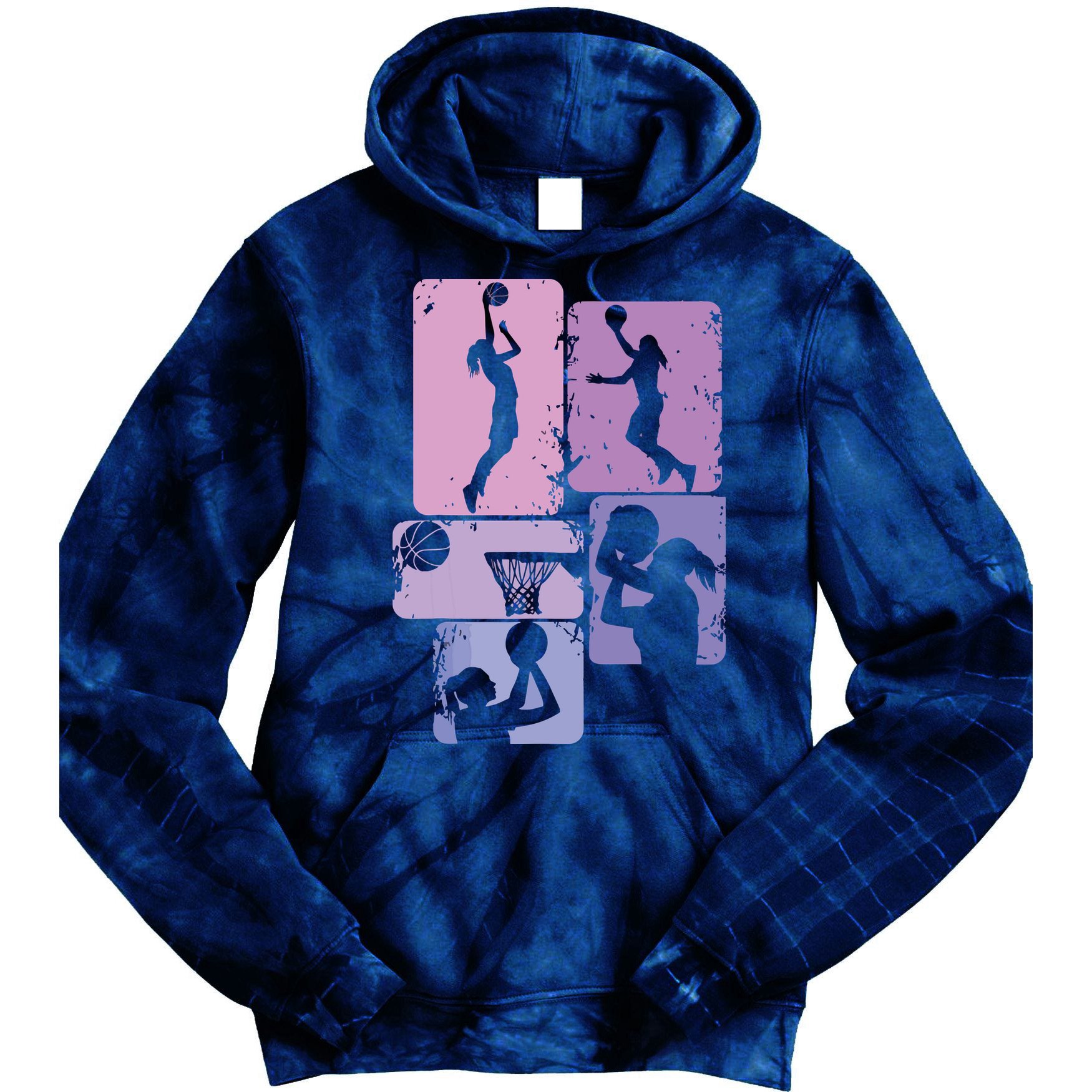 Basketball Women, Female Basketball Player Tie Dye Hoodie