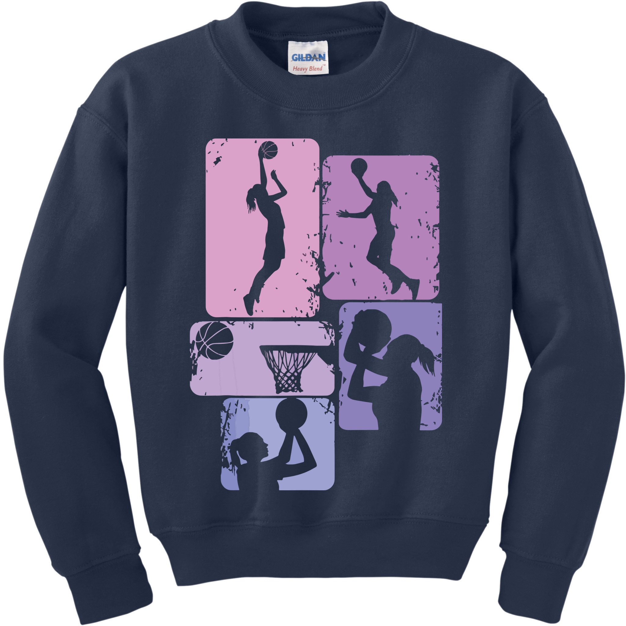 Basketball Women, Female Basketball Player Kids Sweatshirt