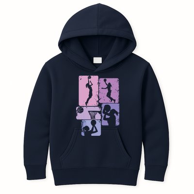 Basketball Women, Female Basketball Player Kids Hoodie