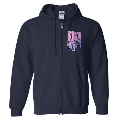 Basketball Women, Female Basketball Player Full Zip Hoodie