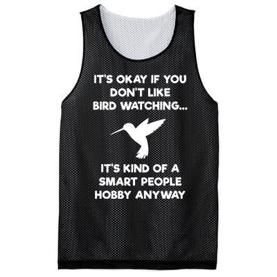 Bird Watching Funny Bird Watcher Smart People Mesh Reversible Basketball Jersey Tank