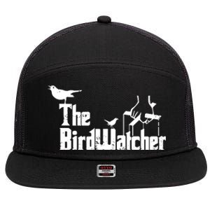 Bird Watching Funny Bird Watcher 7 Panel Mesh Trucker Snapback Hat