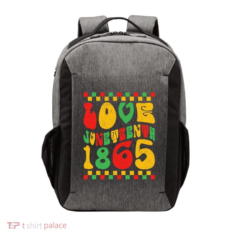 Black Women Free Ish Since 1865 I Love Juneteenth Vector Backpack