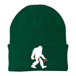 Bigfoot Wildland Firefighter Woodland Sasquatch Fireman Knit Cap Winter Beanie