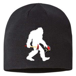 Bigfoot Wildland Firefighter Woodland Sasquatch Fireman Sustainable Beanie