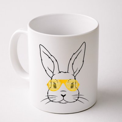 Bunny With Fun Glasses Happy Easter Women Gift Coffee Mug