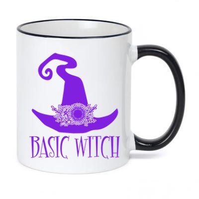 Basic Witch Funny Halloween Costume Gift 11oz Black Color Changing Mug