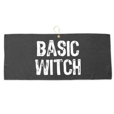 Basic Witch Funny Halloween Gift Large Microfiber Waffle Golf Towel