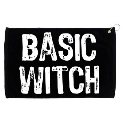 Basic Witch Funny Halloween Gift Grommeted Golf Towel