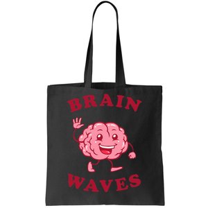 Brain Waves Funny Science Biology Tote Bag