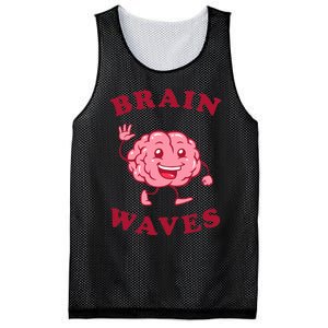 Brain Waves Funny Science Biology Mesh Reversible Basketball Jersey Tank