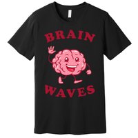 Brain Waves Funny Science Biology Premium T-Shirt