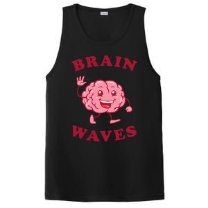 Brain Waves Funny Science Biology PosiCharge Competitor Tank