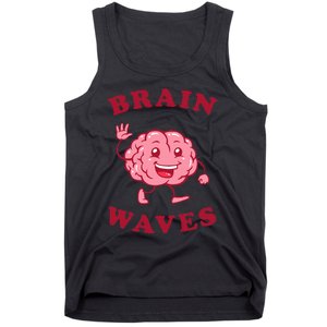 Brain Waves Funny Science Biology Tank Top