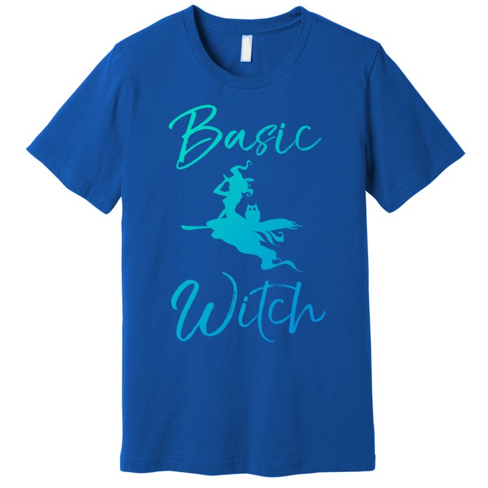 Basic Witch Funny Halloween Party Costume Funny Gift Premium T-Shirt