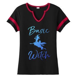 Basic Witch Funny Halloween Party Costume Funny Gift Ladies Halftime Notch Neck Tee