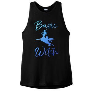 Basic Witch Funny Halloween Party Costume Funny Gift Ladies PosiCharge Tri-Blend Wicking Tank