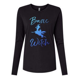 Basic Witch Funny Halloween Party Costume Funny Gift Womens Cotton Relaxed Long Sleeve T-Shirt