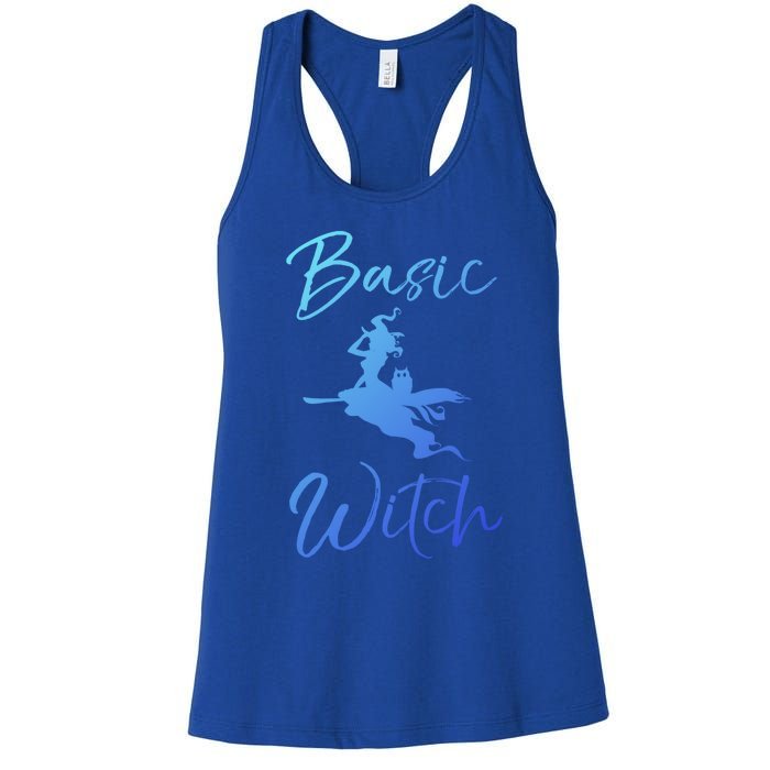 Basic Witch Funny Halloween Party Costume Funny Gift Women's Racerback Tank