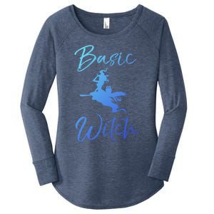 Basic Witch Funny Halloween Party Costume Funny Gift Women's Perfect Tri Tunic Long Sleeve Shirt