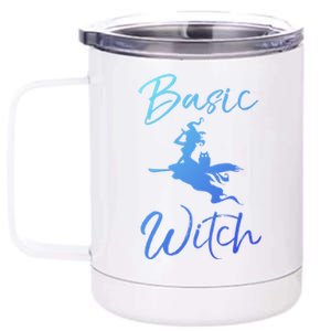 Basic Witch Funny Halloween Party Costume Funny Gift 12 oz Stainless Steel Tumbler Cup