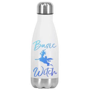 Basic Witch Funny Halloween Party Costume Funny Gift Stainless Steel Insulated Water Bottle