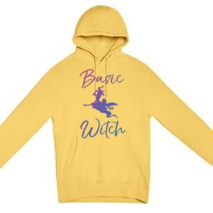 Basic Witch Funny Halloween Party Costume Funny Gift Premium Pullover Hoodie