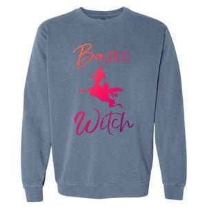 Basic Witch Funny Halloween Party Costume Funny Gift Garment-Dyed Sweatshirt